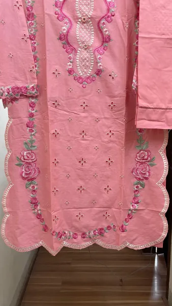 Pakistani Original Hayat Stitched Cotton Co-ords 2 Pcs _ Pink 